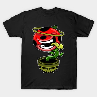 red plant cartoon T-Shirt